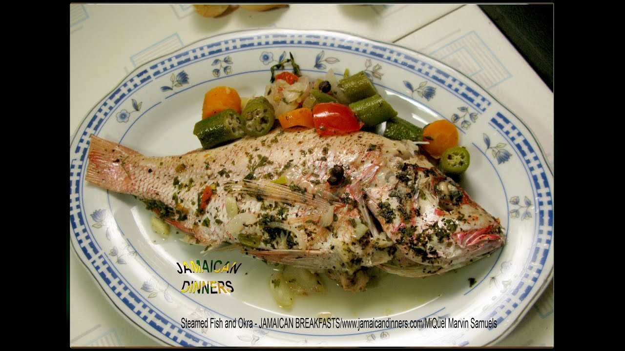 BUTTER STEAMED FISH with OKRA (style#1 of 3)
