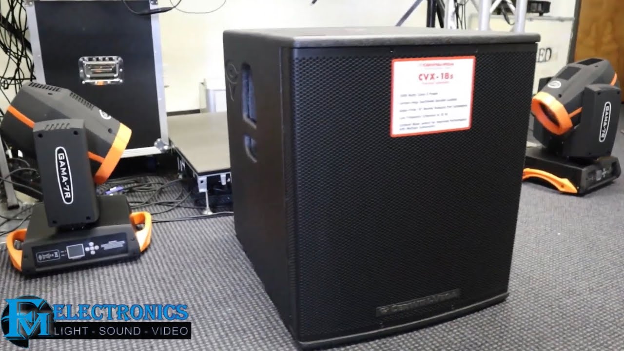 Review de Potente bajo Cerwin Vega CVX18S | 2000 watts #fmelectronics #cerwinvega
