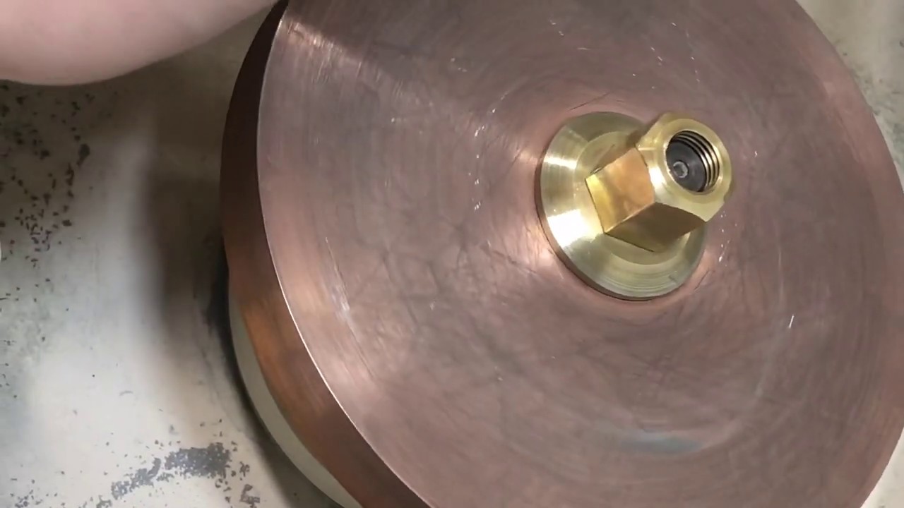 Resurfacing a Copper lap with a Saw Blade