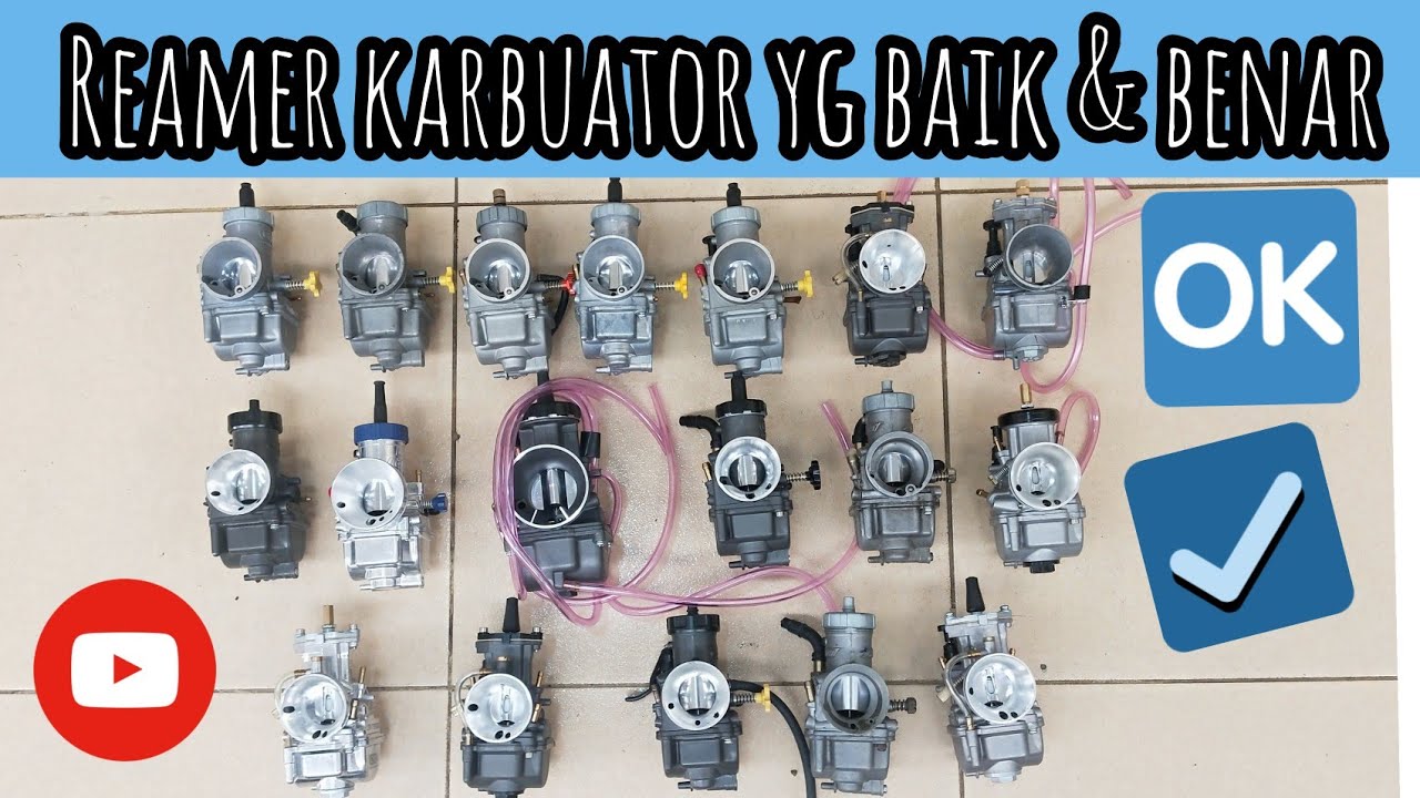 REAMER KARBURATOR YANG BAIK DAN BENAR BIAR HASIL MAKSIMAL