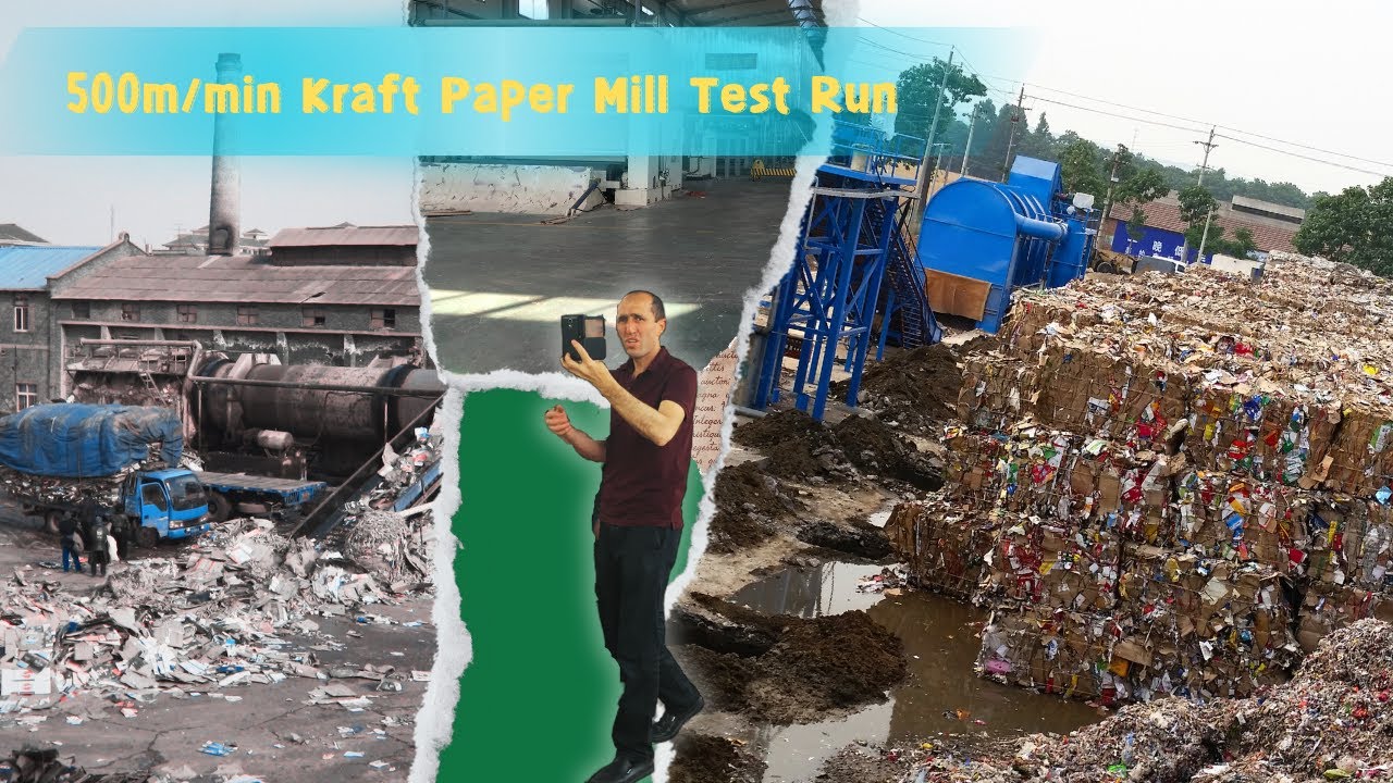 700m/min Kraft paper machine test running