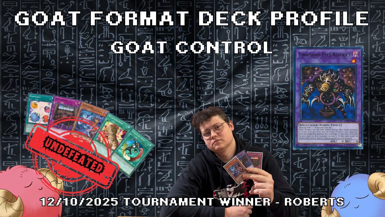 1st Place GOAT FORMAT CONTROL Deck Profile with Roberts K.  (UNDEFEATED)