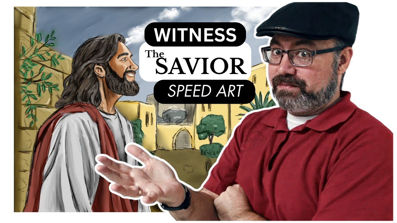 Jesus Christ Speed Art | Powerful Christian Drawing in Jerusalem