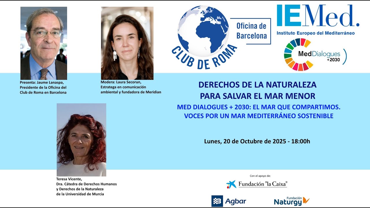 DERECHOS DE LA NATURALEZA PARA SALVAR EL MAR MENOR - Jornada 20/10/2025