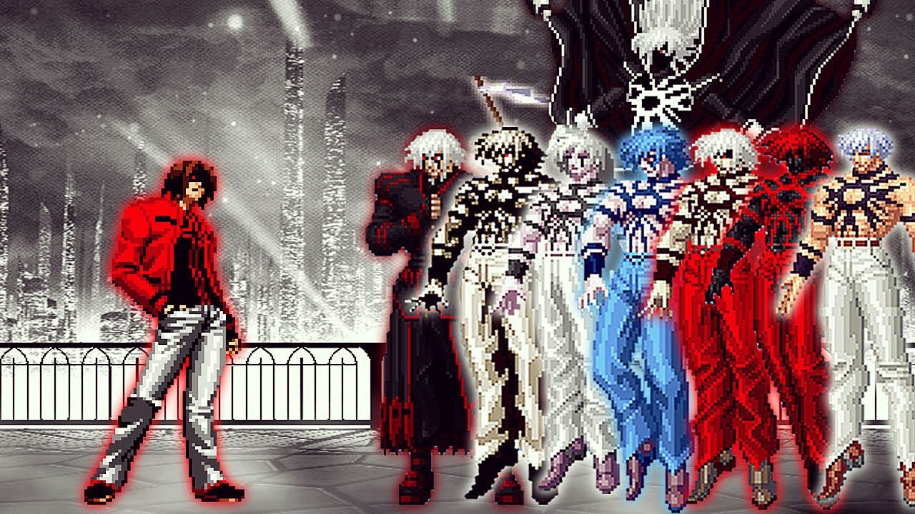 [KOF Mugen] Kychiel Red Vs Bosses Orochi Team