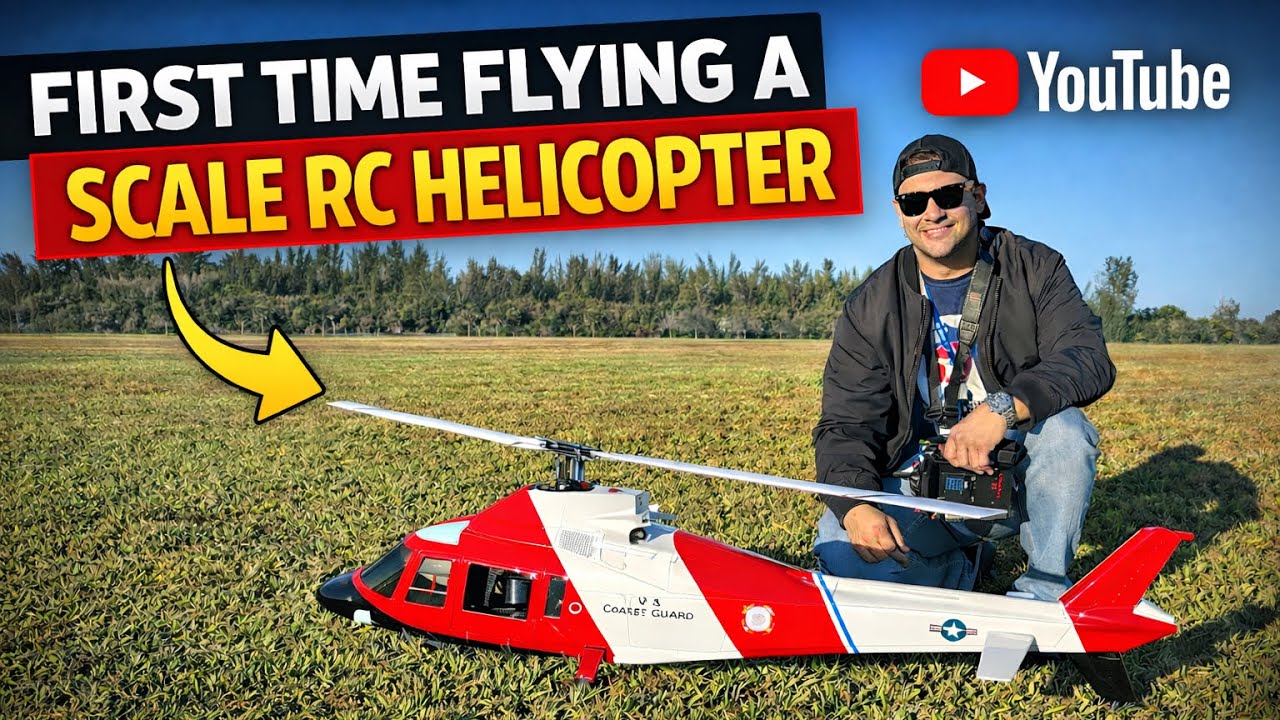 Here’s a short clip of me getting a feel for this beautiful scale Coast Guard-Agusta a109 Funkey kit