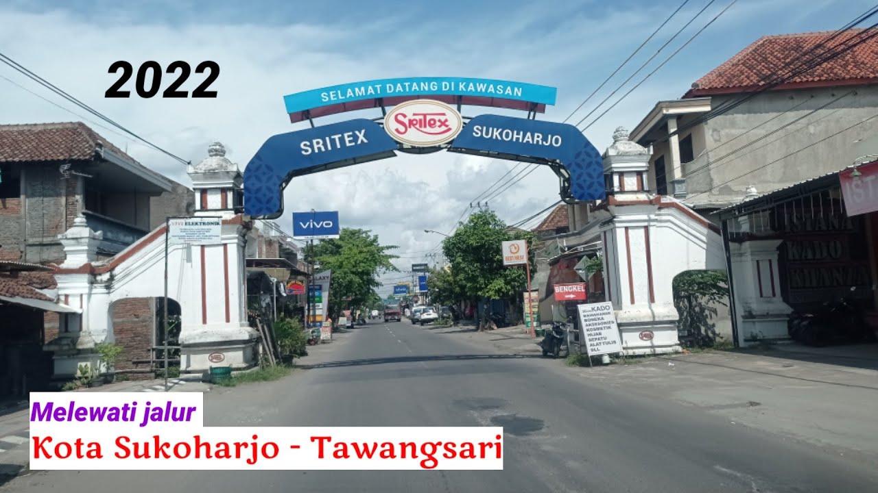 jalur kota sukoharjo, menuju kec tawangsari 2022