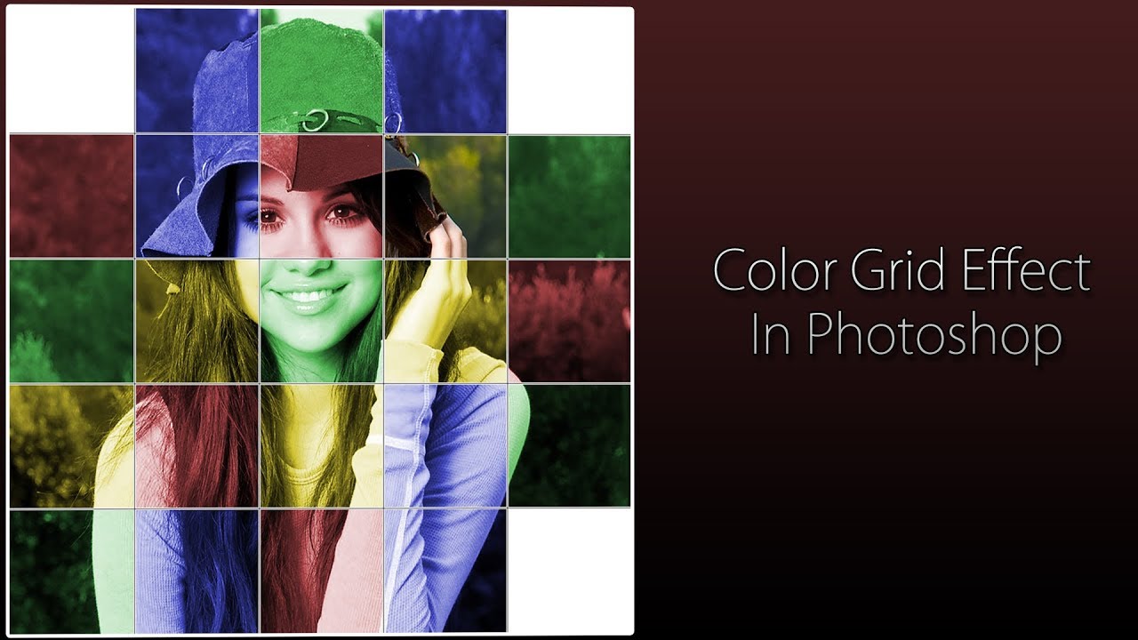 Color Grid Effect in Photoshop