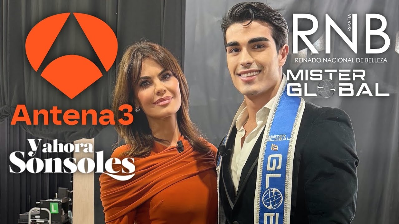 🇪🇸🌍🤴🏻 Mister Global 2025 Alejandro Ortega en entrevista con Sonsoles Ónega