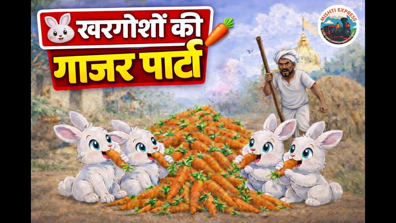 खरगोशों की गाजर पार्टी - मज़ेदार बच्चों का गीत