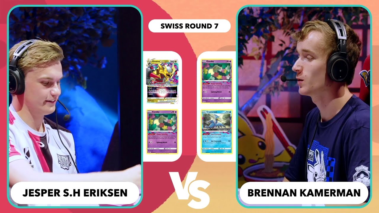 TCG Jesper Eriksen Vs Brennan Kamerman | 2023 Pokémon World Championships Swiss R7