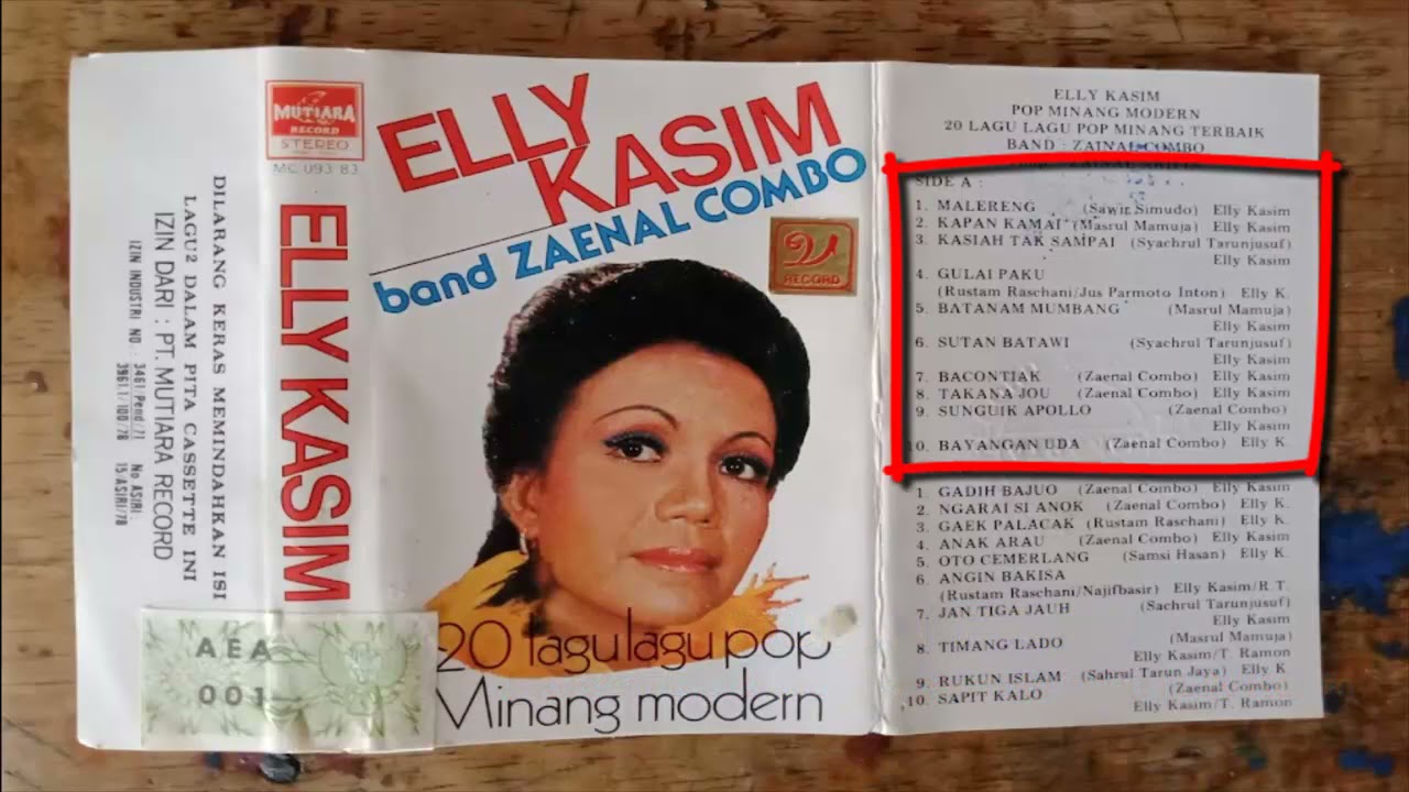 20 TEMBANG Lagu Kenagan ELLY KASIM Bersama Band ZAENAL COMBO Side [ A ] Full Original