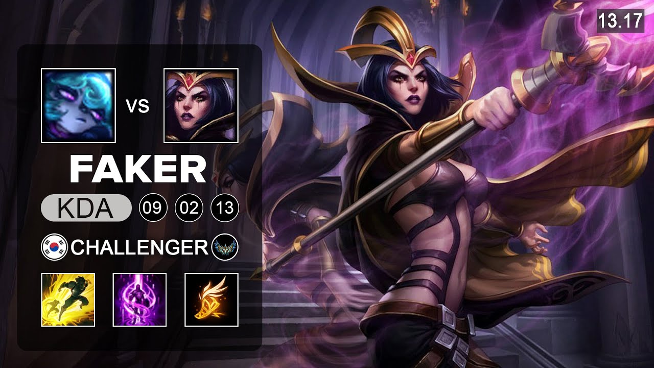 Faker LeBlanc vs Vex Mid - KR Challenger - Patch 13.17 Season 13