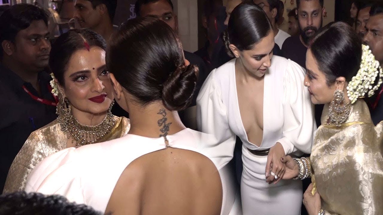 Rekha Gets Emotional After Deepika Paukone Takes Care Of Her In Public