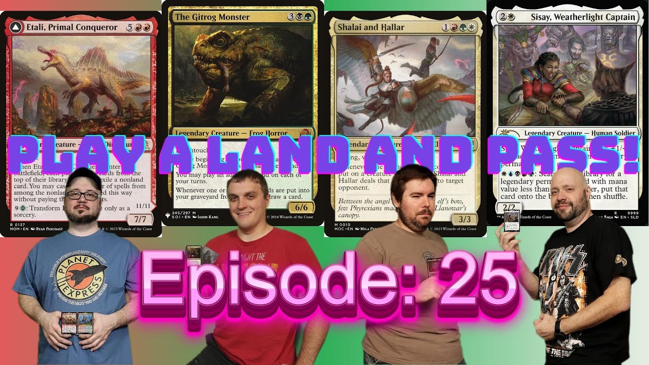 EP: 25 Etali v Gitrog v Shalai/Hallar v Sisay [EDH gameplay]