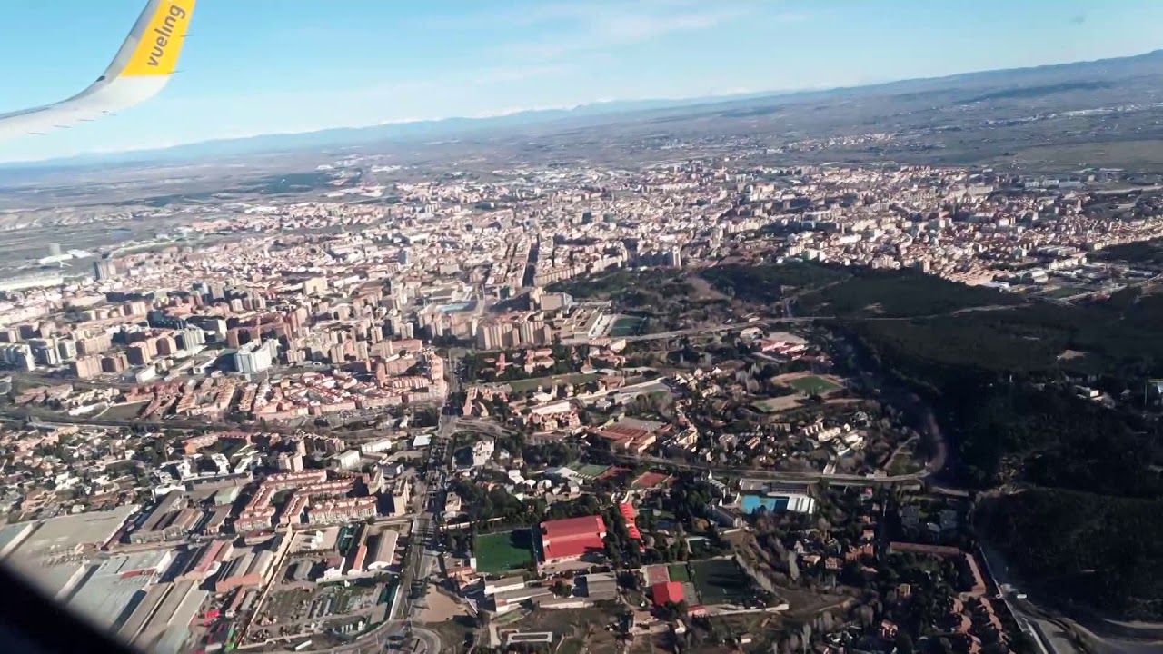 Descenso al Aeropuerto de Zaragoza ZAZ