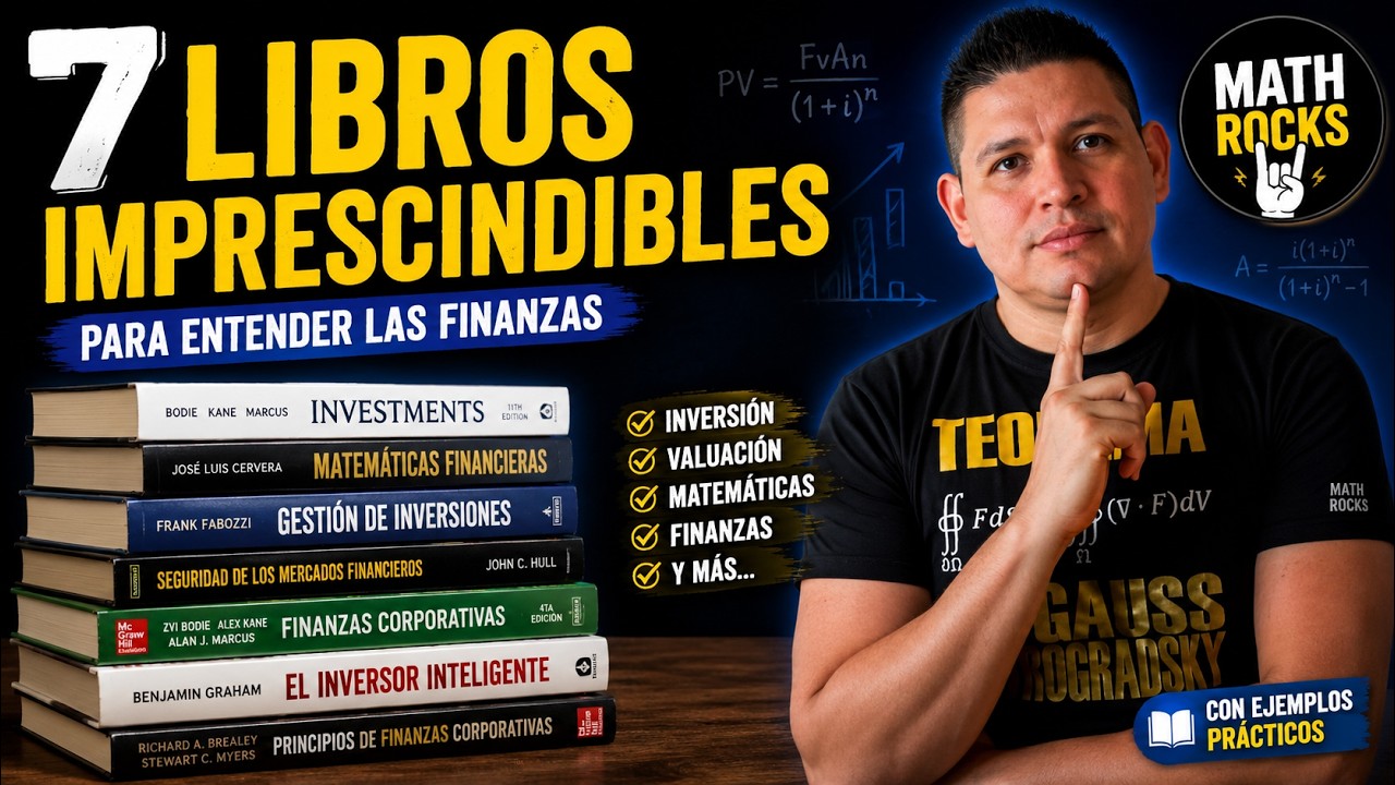 TOP 7 LIBROS de Matem&aacute;tica Financiera para Aprender a NO Regalar Dinero
