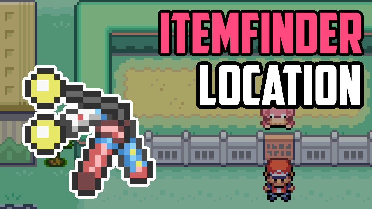 Где найти поиск предметов &mdash; Pok&eacute;mon FireRed и LeafGreen