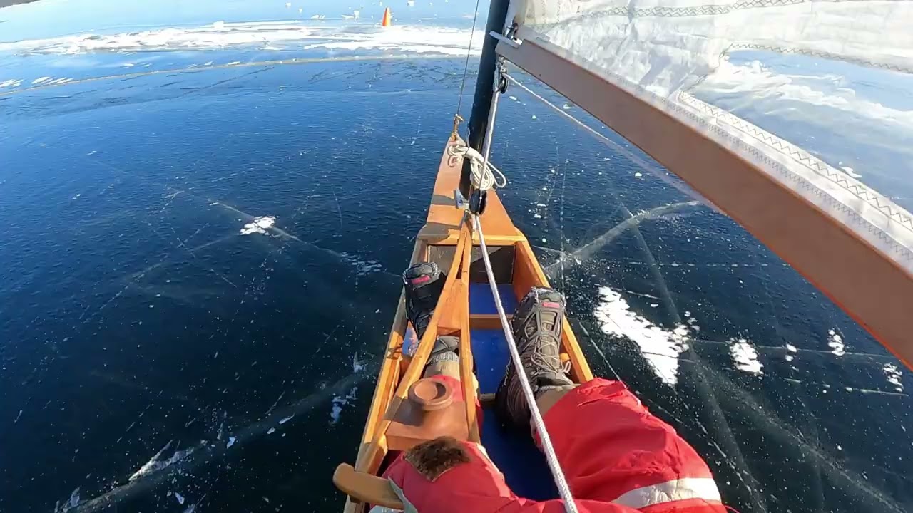DN Iceboating on Lake Sebago Feb 2, 2026
