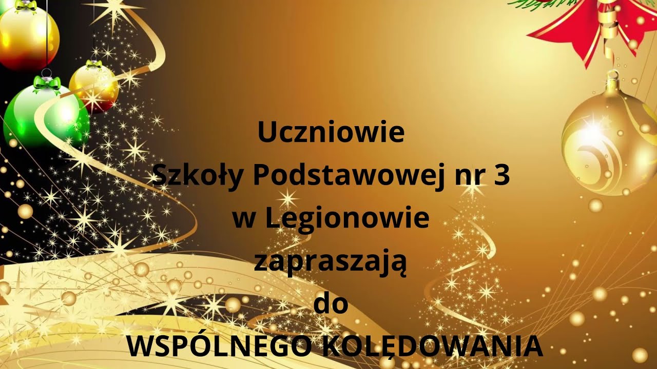 Wspólne kolędowanie z SP3 w Legionowie