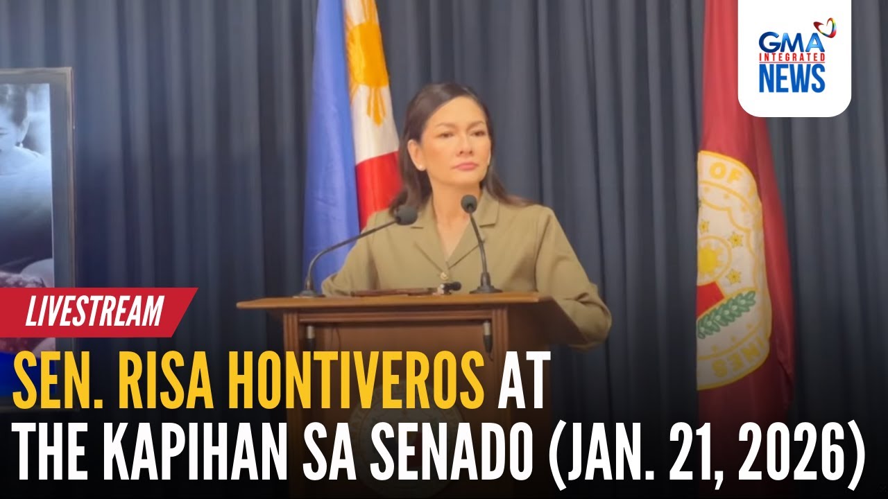 LIVE - Sen. Risa Hontiveros at the Kapihan sa Senado (Jan. 21, 2026) - Replay | GMA Integrated News