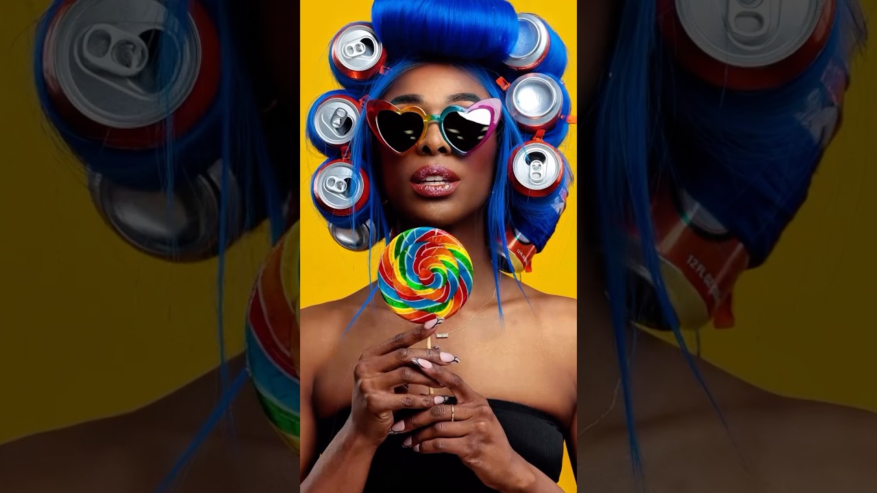 High-Fashion Soda Can Glam Photoshoot | Collab with Bellus Academy