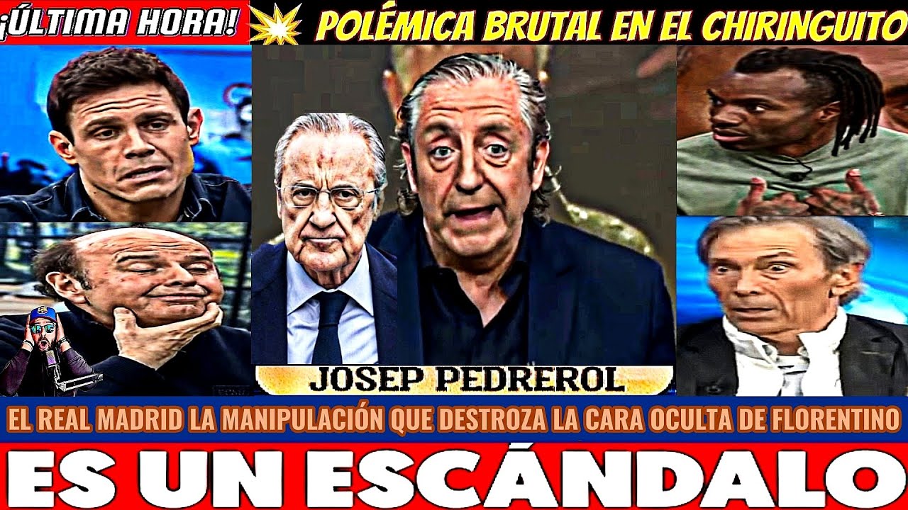 🚨¡EXCLUSIVA! EL CHIRINGUITO DESCUBRE FRAUDE MISERABLE DE FLORENTINO CON REAL MADRID Y BARCELONA HOY