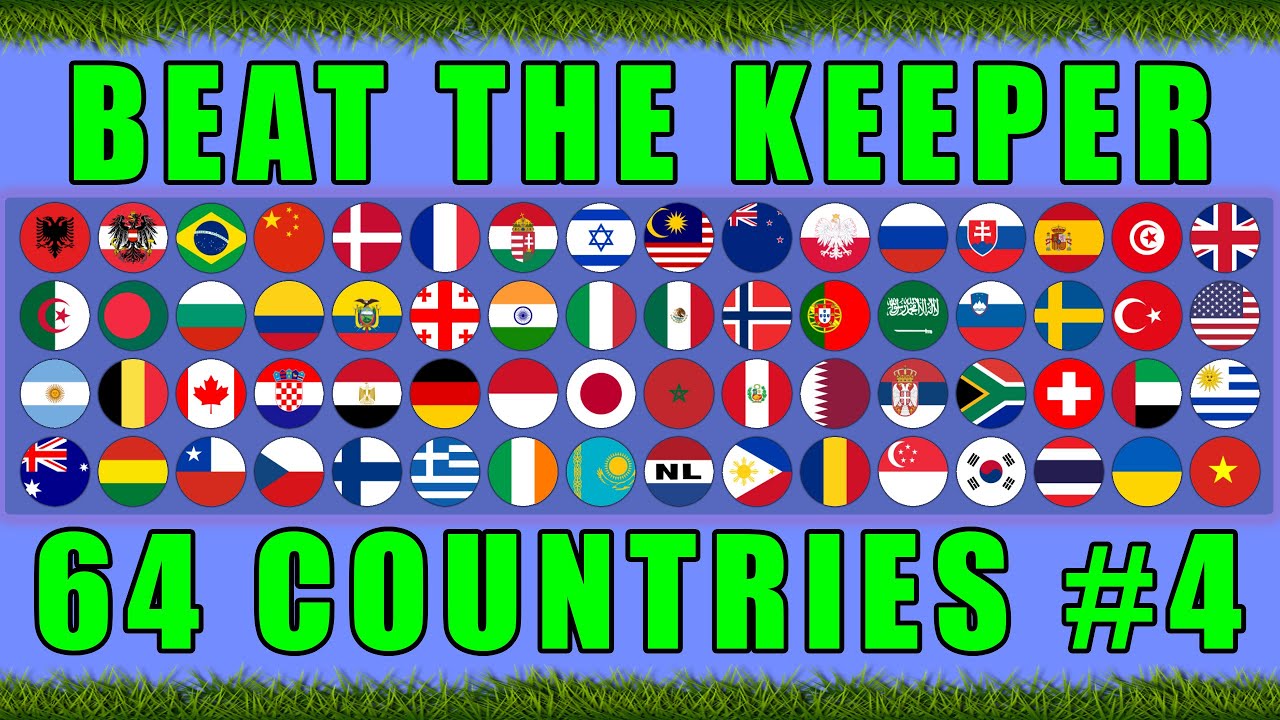 Beat the Keeper 64 Countries World Cup Tournament Ep. 4 / Marble Race King
