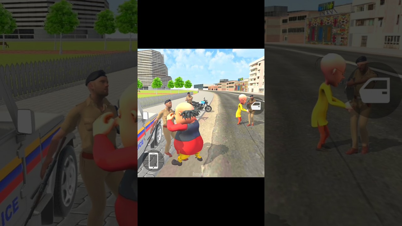 😱Motu Patlu vs Indian Police🚔Bhai Log Ka Attack🔥#motupatlu#indiantheftauto#shorts#trending#viral#gta