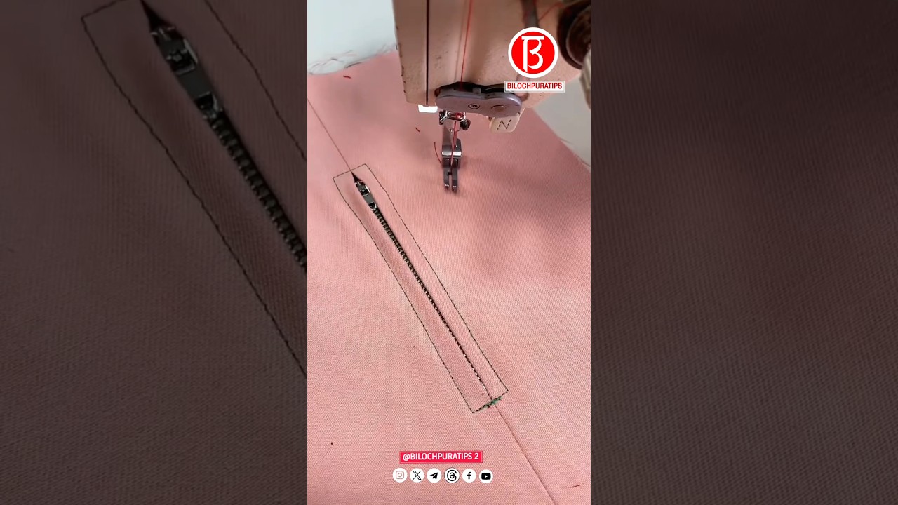 A simple way to open hide zip pocket tutorial part
