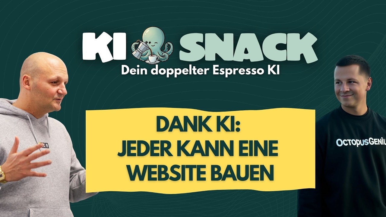 KI-Snack #36 - Dank KI: Jeder kann eine Website bauen