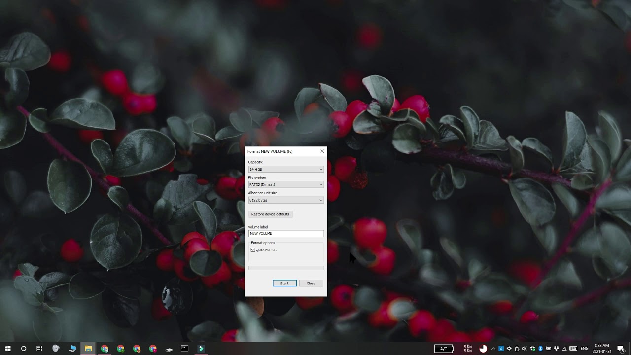 How to format a MicroSD card on Windows 10
