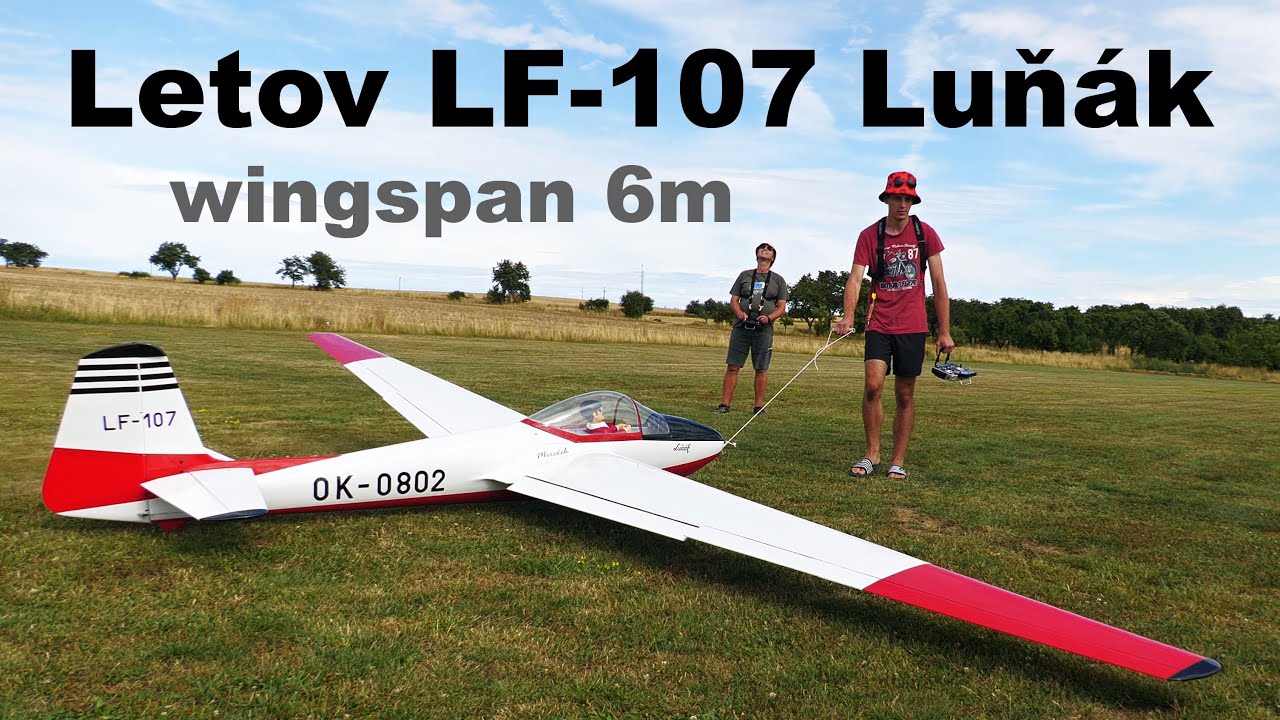 LF-107 Black Horse | MAIDEN FLIGHT | 6m giant scale RC glider | 4K | Rokytnice 2023