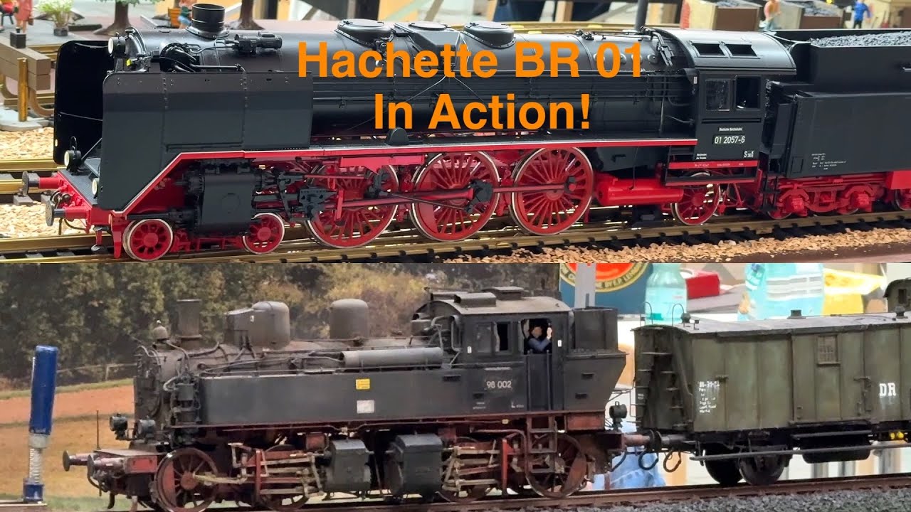 Hachette Model Steam Locomotive Class 01 and Others in Action at Big Scale Model Trains Meetup