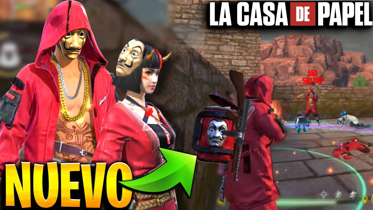 CONSIGO PRIMER SKIN DE LA CASA DE PAPEL FREEFIRE 😱* IMPRESIONANTE *