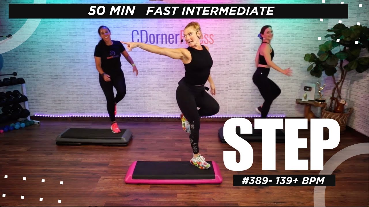 50 Min - LATIN Cardio STEP AEROBICS WORKOUT - 140 BPM + FAST Intermediate