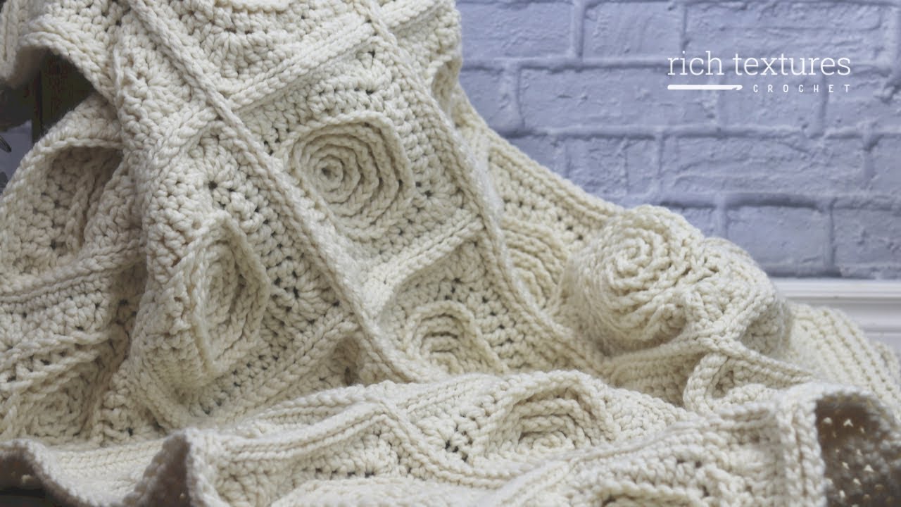 Log Cabin Throw Crochet Pattern