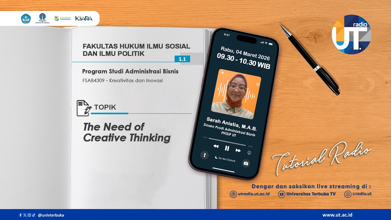 The Need of Creative Thinking ~ FSAB4309 Kreativitas dan Inovasi