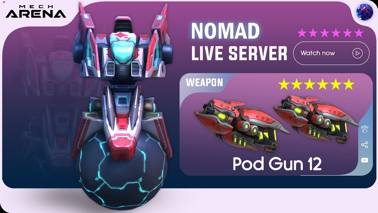 Стоит ли Nomad Pod Gun 12 того? Давайте узнаем в этом игровом процессе Mech Arena