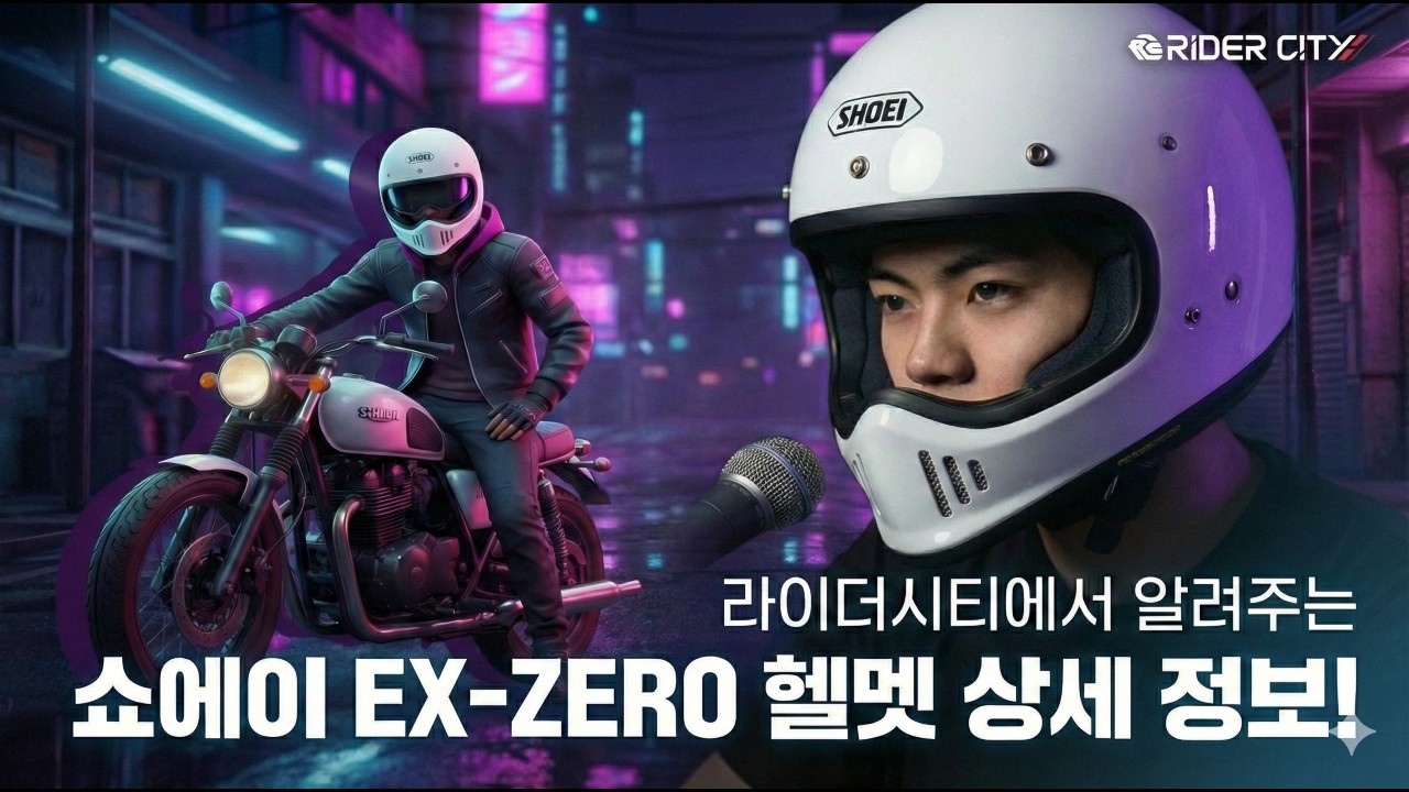 [ 라이더시티 ] 쇼에이 SHOEI EX-Zero, 레트로 감성 끝판왕! 스타일과 실용성을 동시에