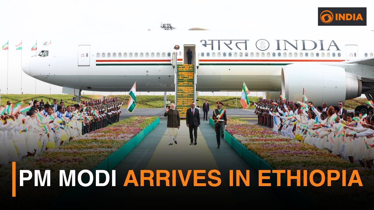PM Modi Arrives in Ethiopia & more updates | DD India live | 6 PM IST