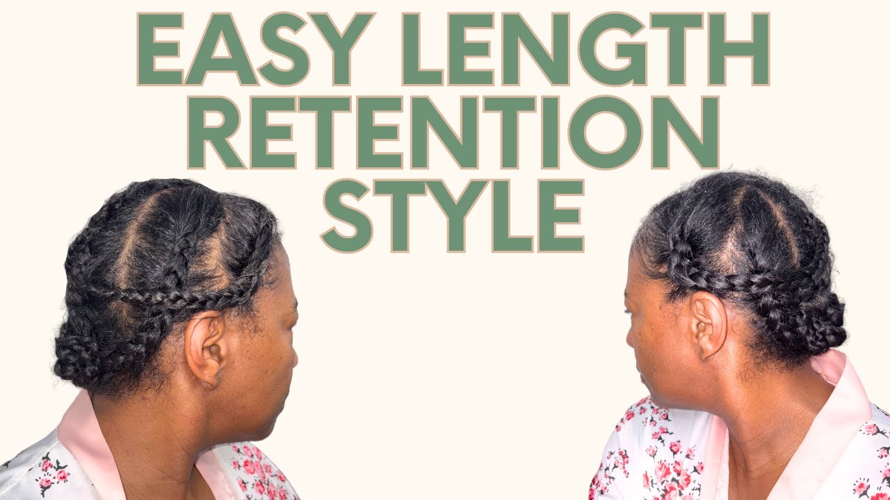How I Style My Natural Hair for Length Retention | Work From Home Edition