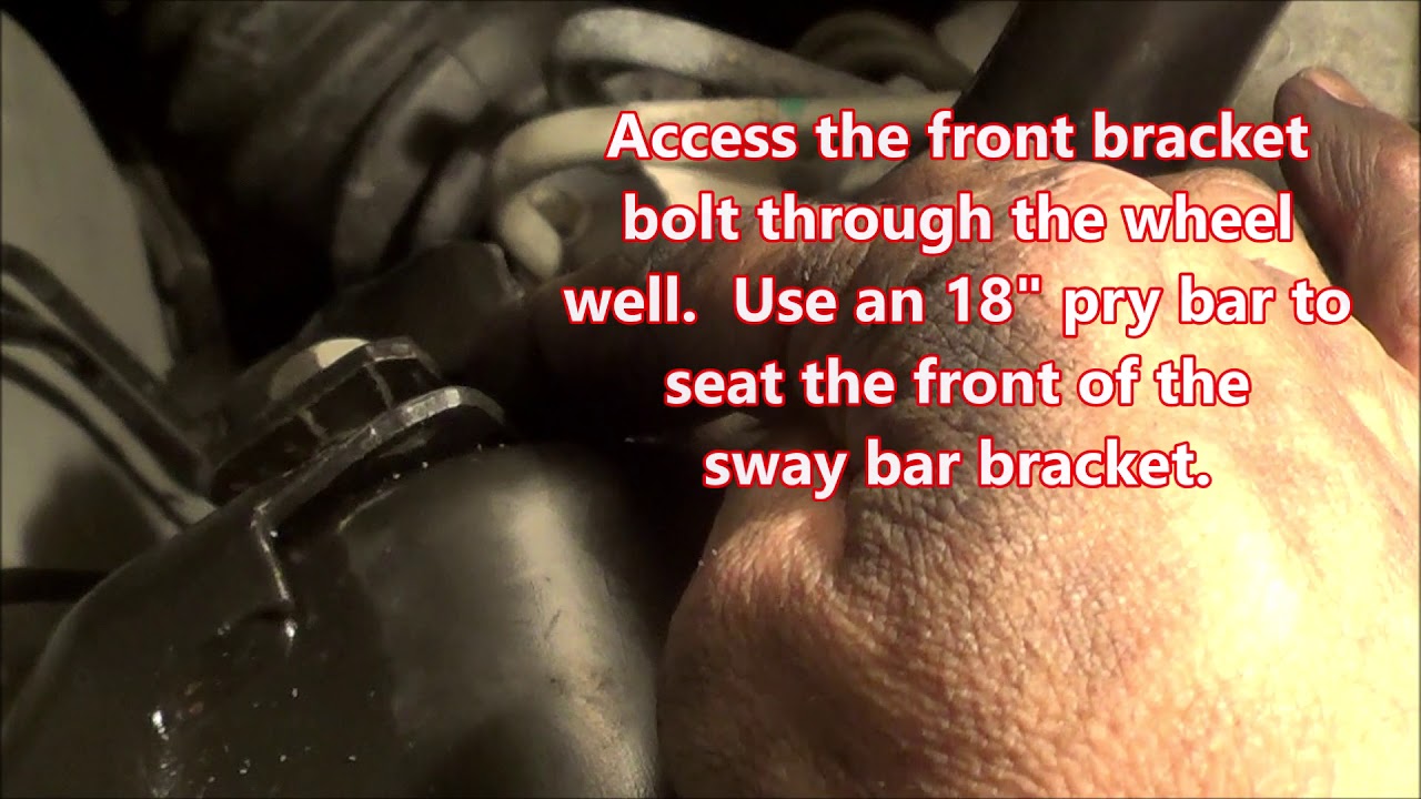 Repair sway bar bushings and end link on GMC Acadia Acadia - pt2