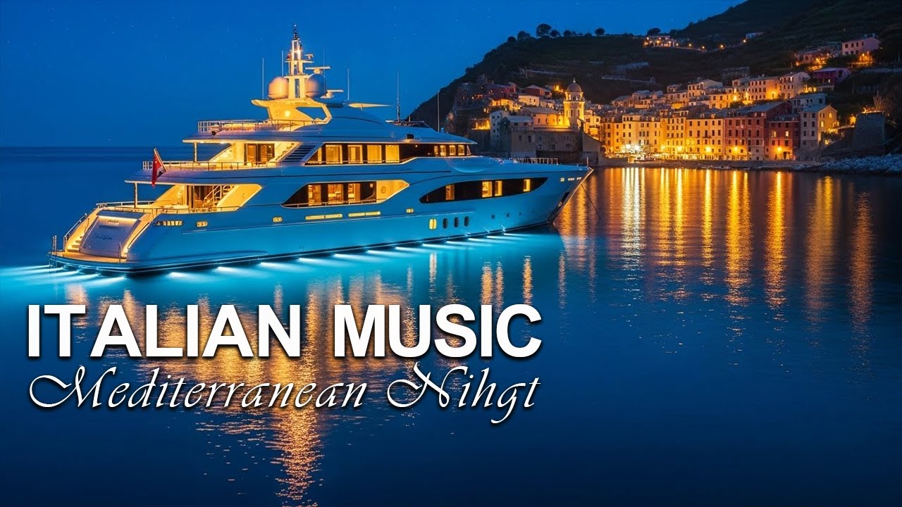 Italian Music – Mediterranean Dream ✨ Romantic Coastal Night Escape