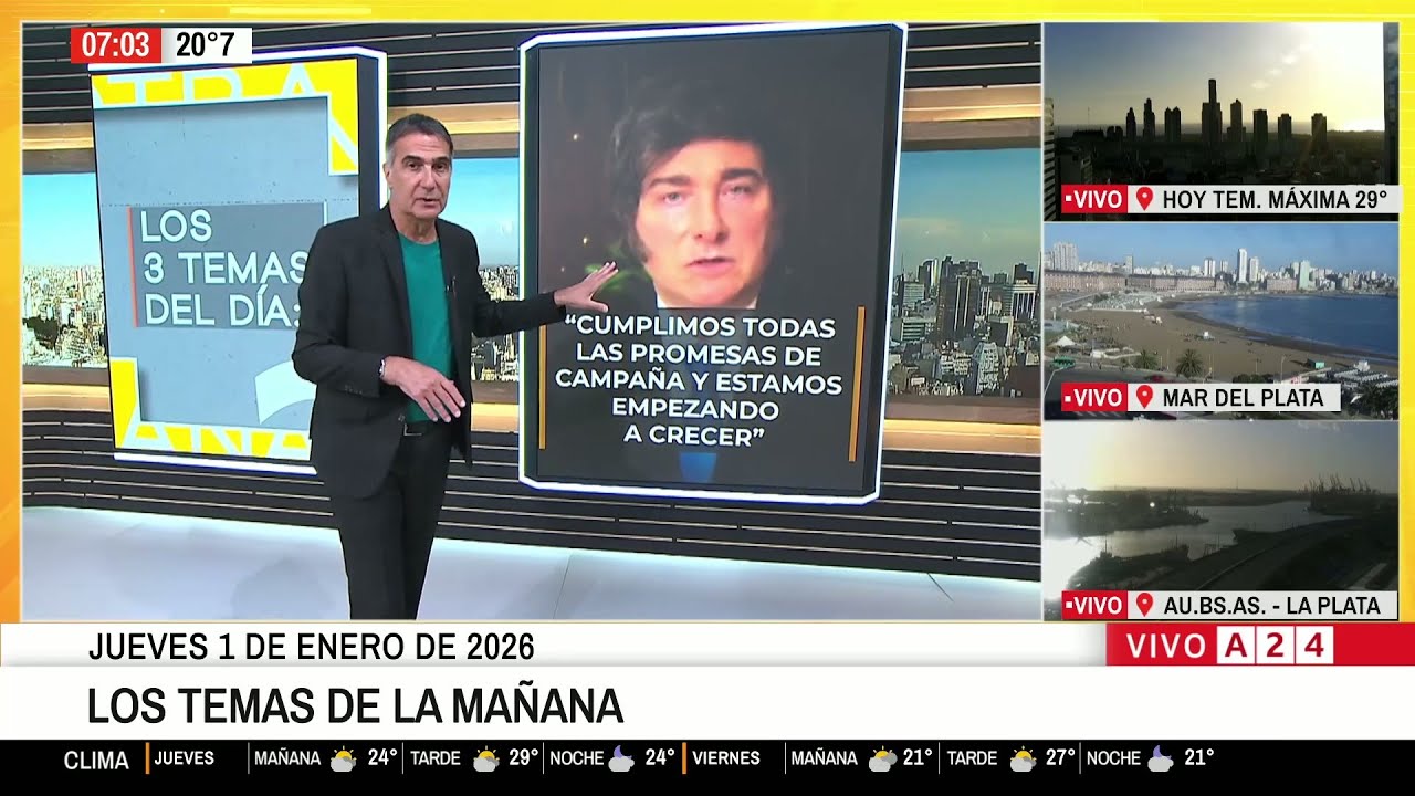 📰 LOS 3 TEMAS DEL D&Iacute;A CON ANTONIO LAJE 1/1/2026