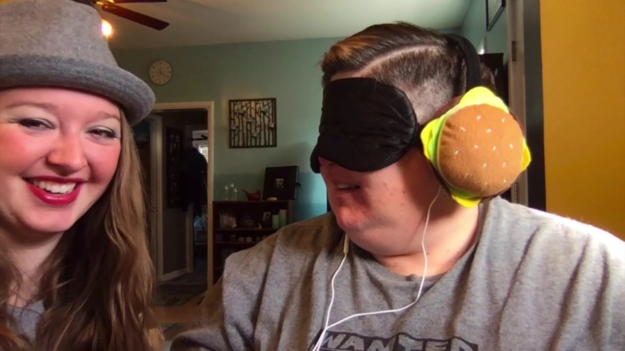 BLINDFOLDED FOOD CHALLENGE & PRANK!