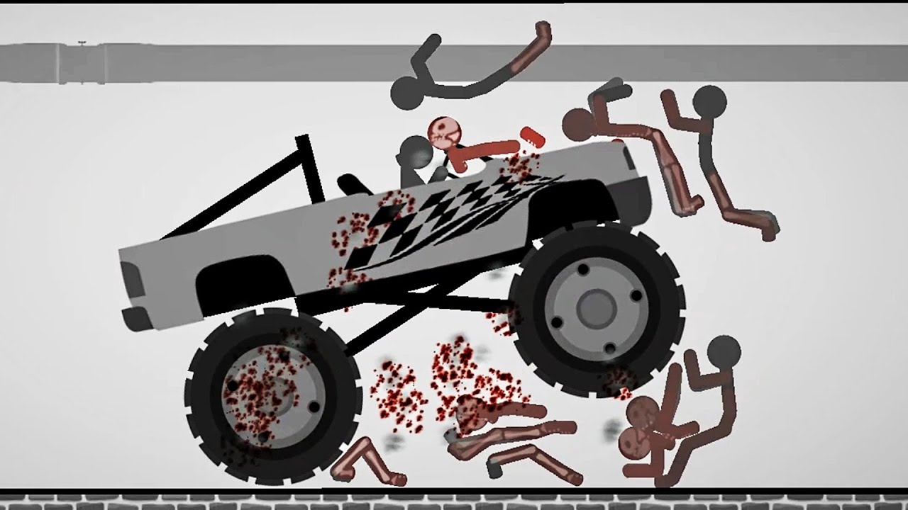 Stickman Destruction 5 Annihilation - BIG MONSTER TRUCK, BIG FIRE TRUCK | Android GamePlay