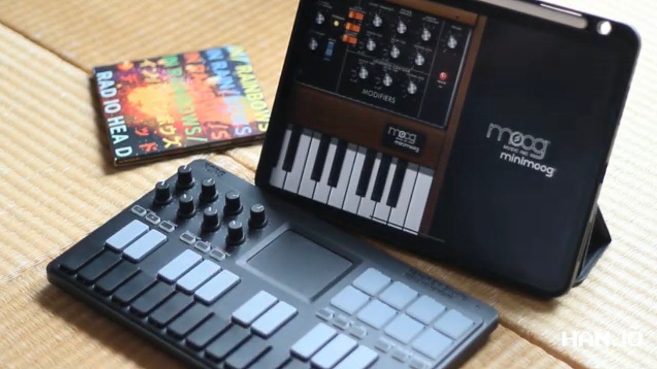 How to midi map Moog Model D iOS app, scenes KORG Nanokey Studio! #ios #ipadpro #moog #celebratebob