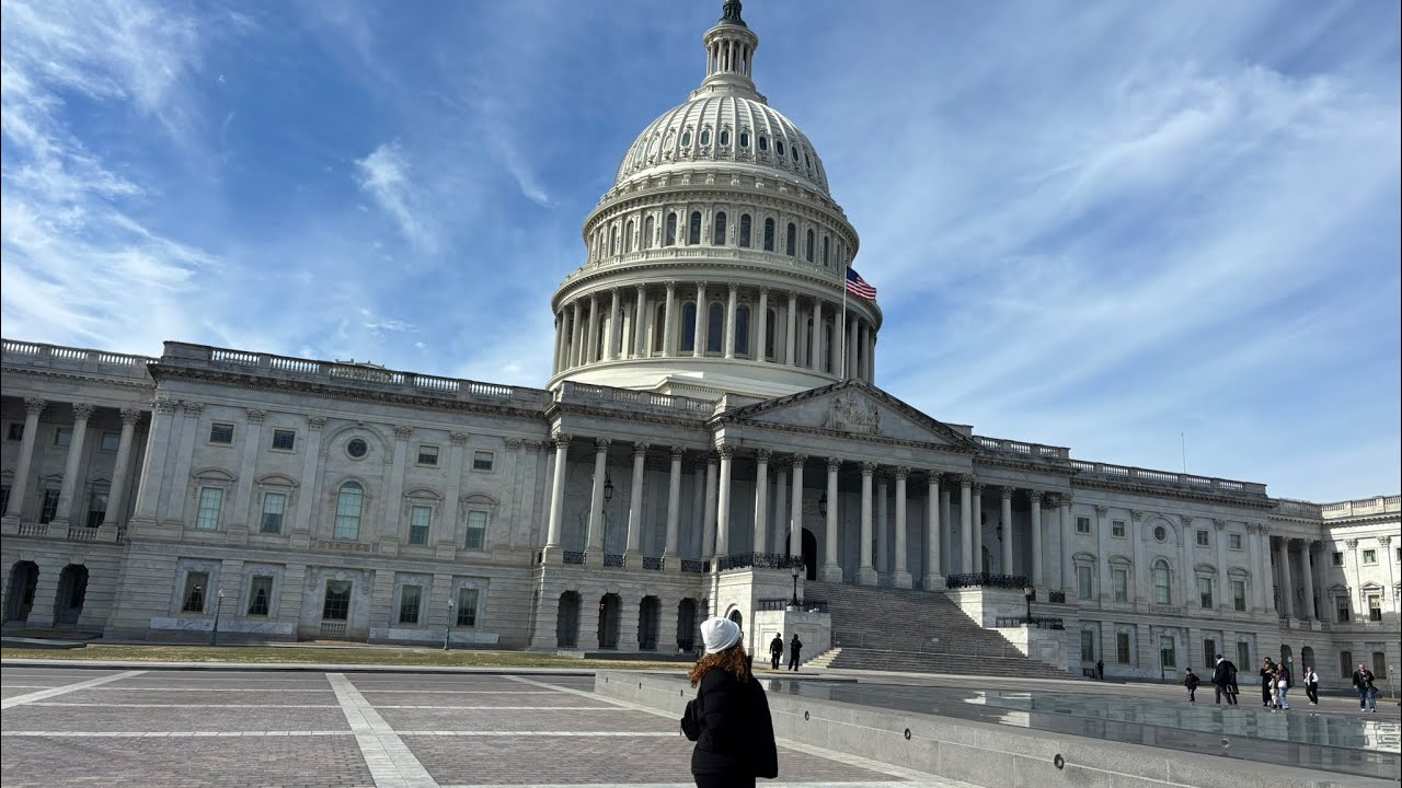 1 dia comigo em DC: Tour no Capitólio, Museu, Jardim Botânico, Biblioteca do Congresso - Fev/2025