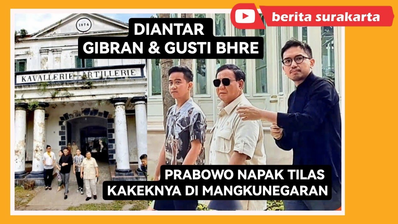Niatnya Mau Napak Tilas Kakeknya ! Prabowo Takjub Gibran & Gusti Bhre Bikin Cantik Mangkunegaran